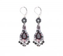 Ayala Bar dangly earrings - crystals, beads and embroidery