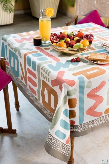 nazca_windyhill_Tablecloth, 100%cotton,trendy modern design abstract