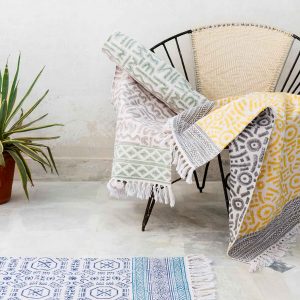 windyhill reversible bathmats-sreenprinted-100%cotton-colourful, trendy -modern geometrical design