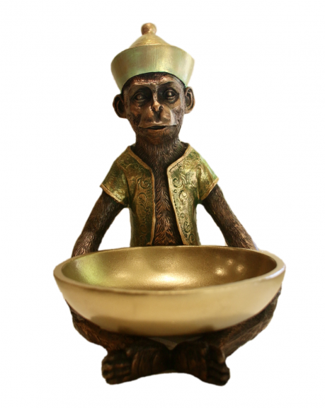 exclusive-original-handpainted-colourful-dark green-monkey bowl